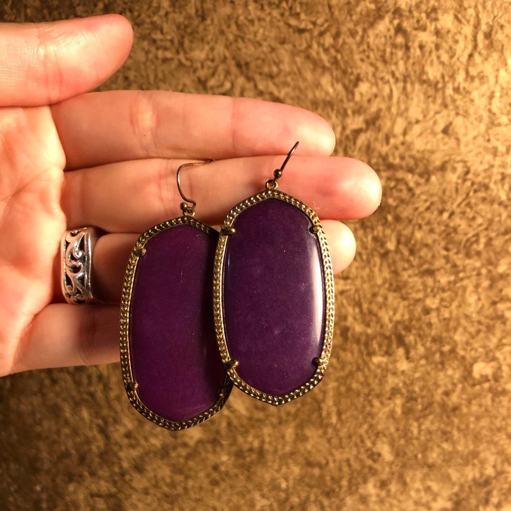 Kendra Scott purple earrings